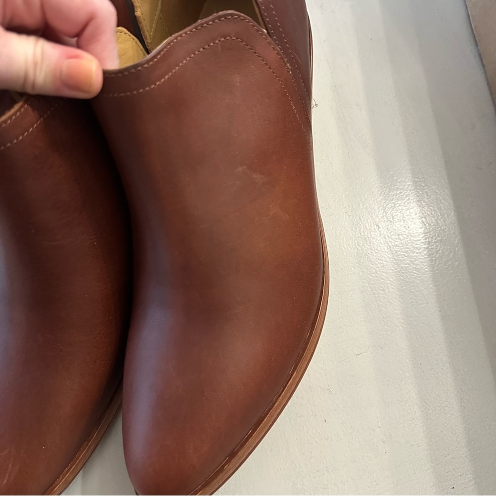 Nosolo Women’s Mia Ankle Bootie Low Cut Leather Slip-On in Terracotta Sz 11 NIB - Picture 10 of 11